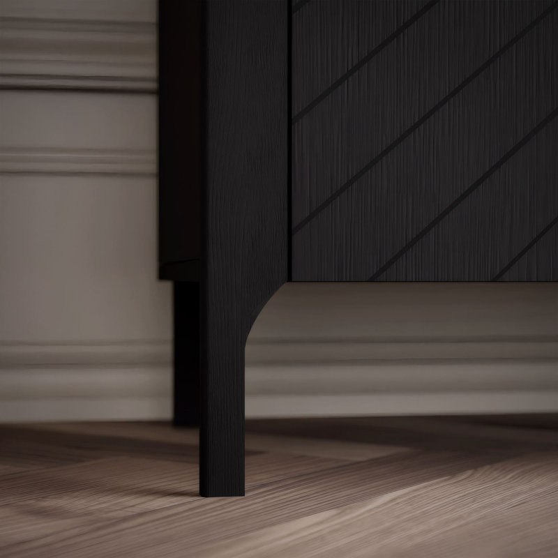 153cm Sideboard, Black