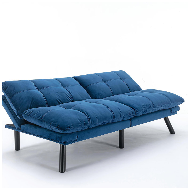 Navy Blue Folding Modern Sofa Bed