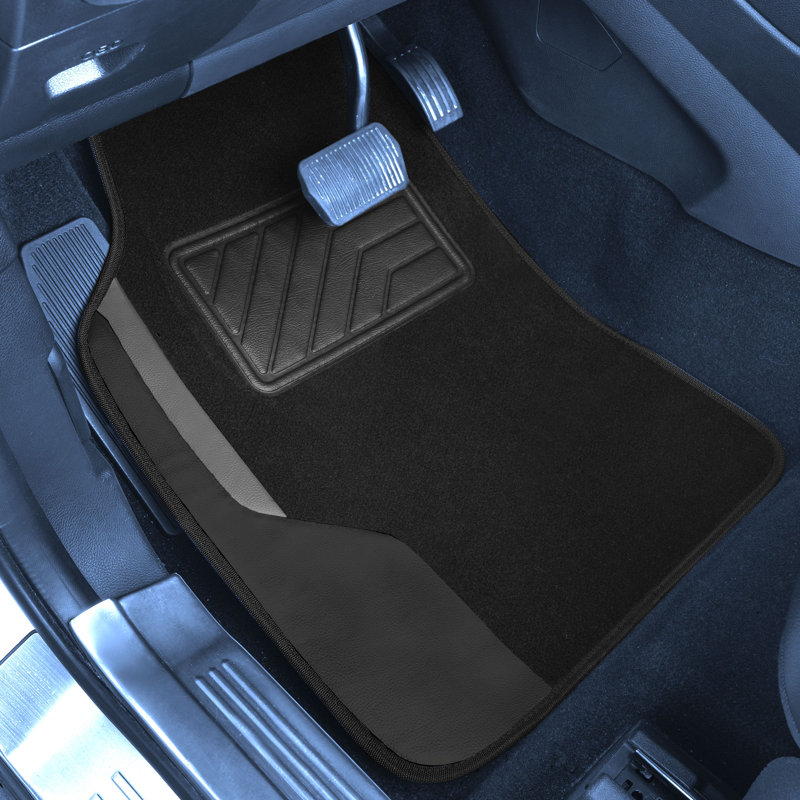 Ensemble complet de tapis antidérapants pour voiture Anara, Noir