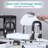 Sliding Shower Chair with Swivel Seat, Tub Transfer Bench with Drainage Holes, Pivoting Arms and Seat Belt, Non-Slip Foot Mats, for The Elderly, Sick and Handicap