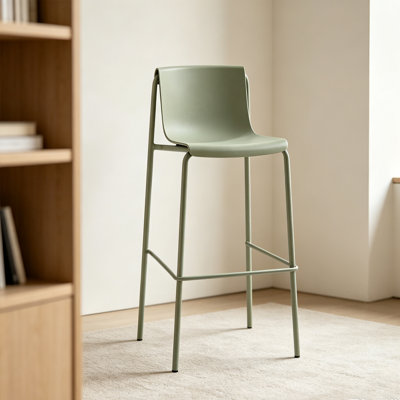 Green Solid back side Chair(Set of 2)