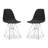 Modholic Eiffel Chair With Steel Legs, Black-94759465-115136287