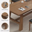Bureau rectangulaire brun en bois massif-338492181
