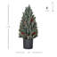 Arbre de Noël artificiel miniature 18 po avec pommes de pin et baies