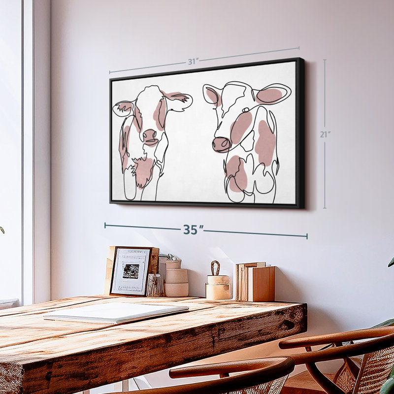Cute Cows Canvas Print, 21" H x 31" W
