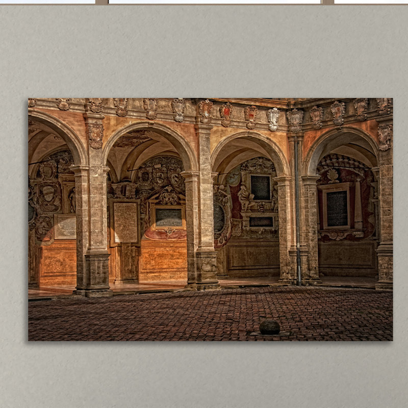 Bologna Courtyard I by Dano - Wrapped Canvas Print, 30cm H x 46cm W x 4cm D