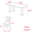 Ensemble de table à manger en bois massif de style français rétro-106401708
