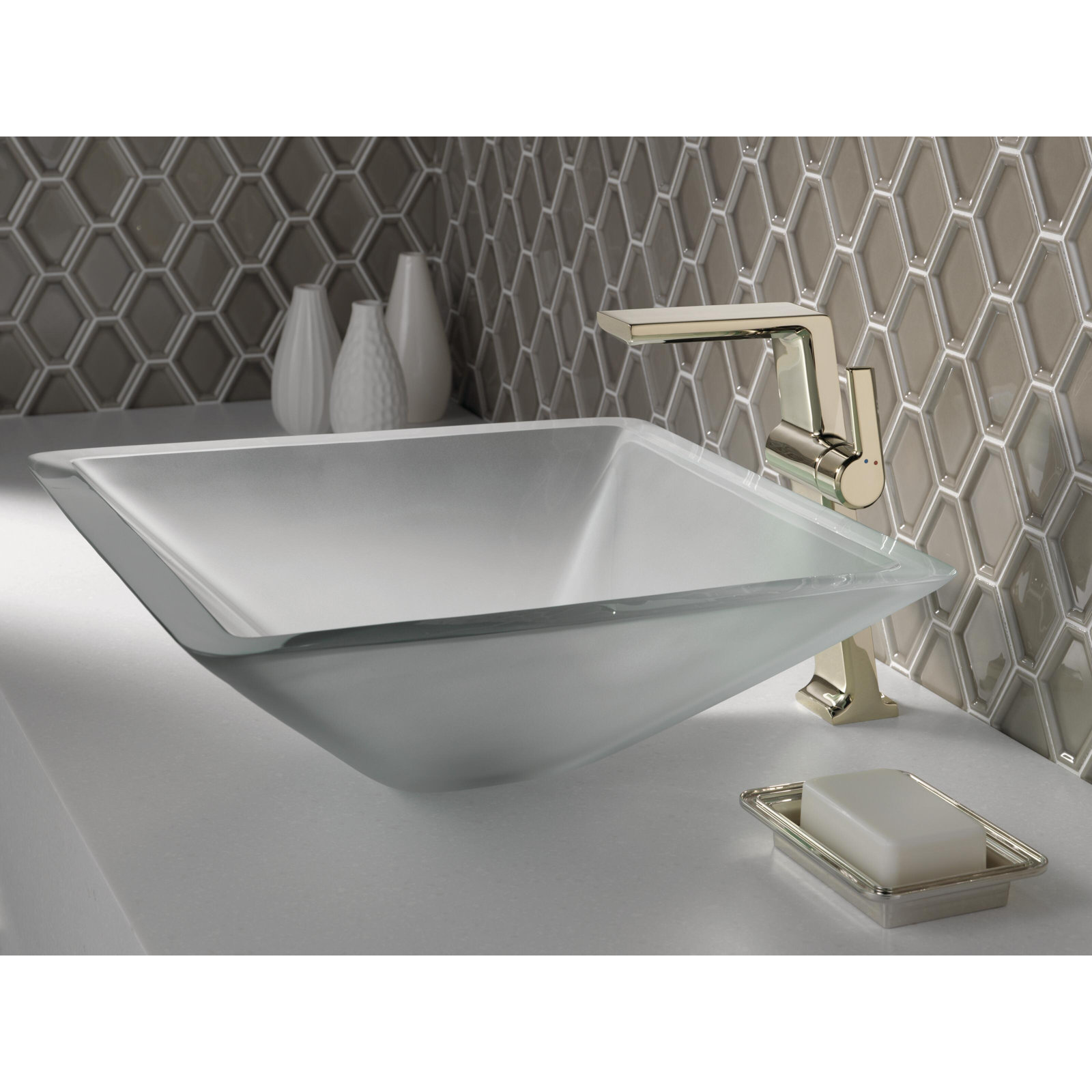 Pivotal® Single-Hole Faucet with Diamond™ Seal, Polished Nickel
