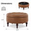 Repose-pieds de rangement rembourré en lin Ellersick-1246906376