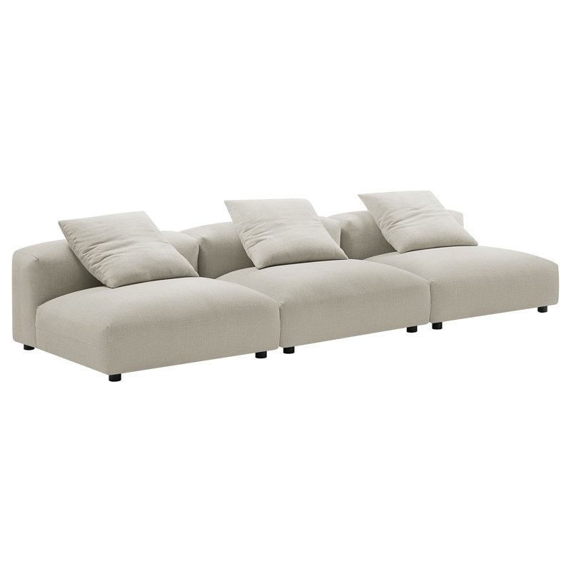 Canapé modulaire en tissu 3 pièces Solace, Lin