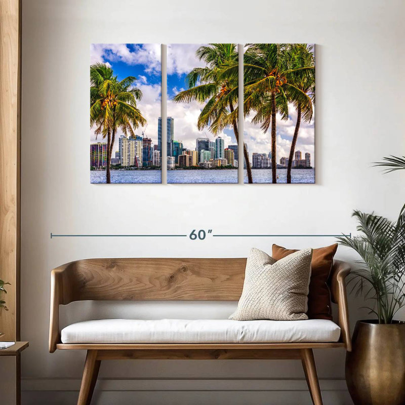 Nicci Miami City Summer, 28" H x 45" W