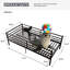 Lit de jour simple, support de lattes en métal robuste, sommier plateforme pour matelas