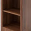 Bibliothèque de rangement cintrée de style moderne du milieu du siècle avec étagères ouvertes multifonctionnelles-1625261529