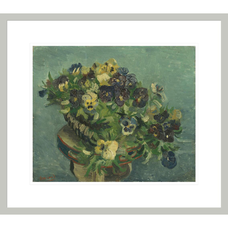 Panier de pensées par Vincent van Gogh, 17,75 po H x 20,13 po L