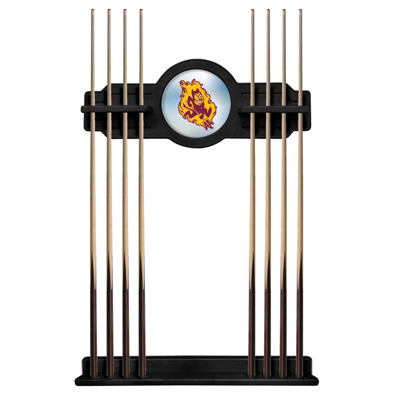 Porte-queues de billard NCAA, Noir, Sun Devils d'Arizona State avec logo Sparky