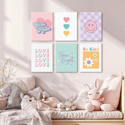 6 Piece Wrapped Canvas Print