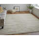 Jalaycia Abstract Hand Loomed Wool Area Rug in Beige/White