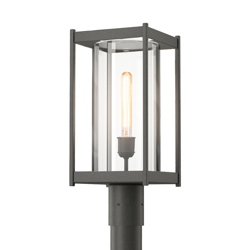 Cela 1 - Light 18.6" H Lantern Head, Clear Glass, Coastal Natural Iron