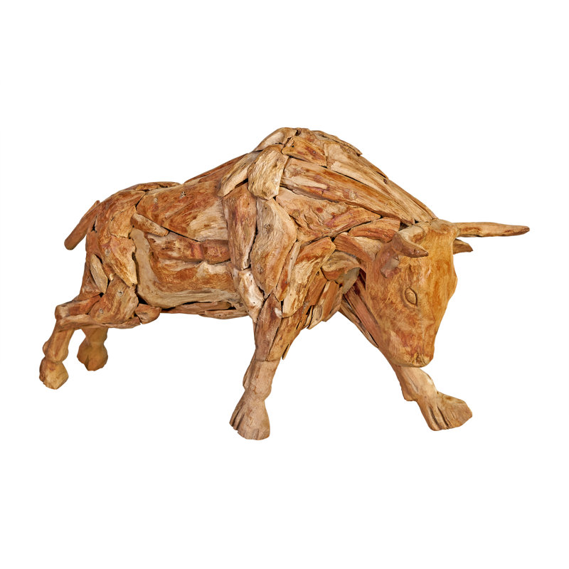 Animals Wood Garden Statue