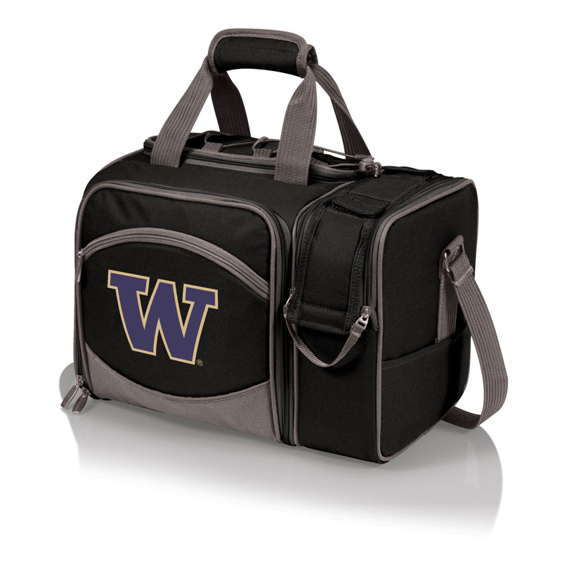 Refroidisseur à pique-nique isolé NCAA, Noir, Huskies de l'Université de Washington