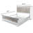 Ahriya - Bed - King - Dapple Grey and Blanc Finish-1325295185