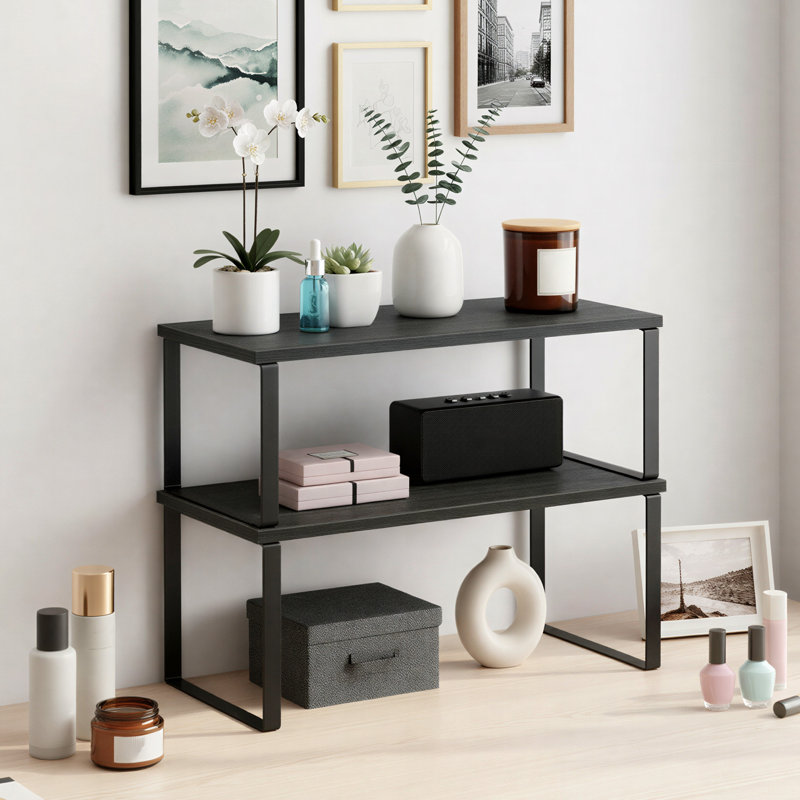 Ensemble de 2 organisateurs de tablettes extensibles, comptoir de cuisine et support à épices pour garde-manger et armoire