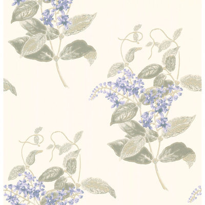 Anthology Madras Violet Floral Wallpaper Roll