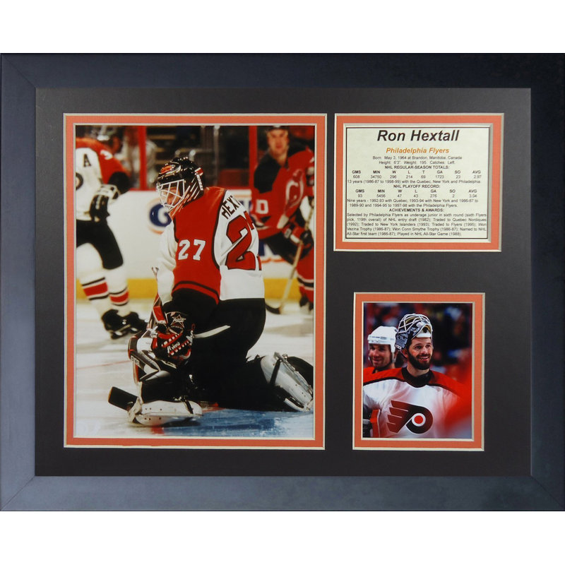 Souvenirs encadrée ron hextall philadelphia