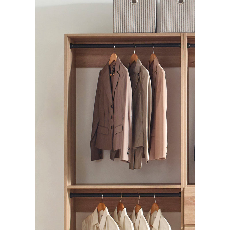 Kalinikos 94.19'' Closet System, Oak