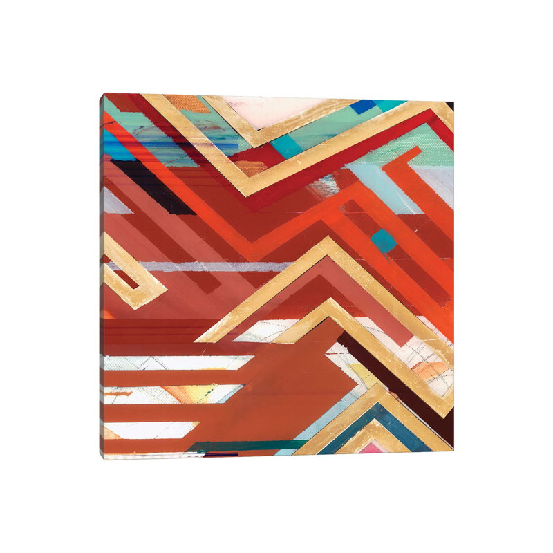 Zig Zag II by Bellissimo Art - Wrapped Canvas Gallery-Wrapped Canvas Giclée, 30.48 cm H x 30.48 cm W