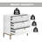 Bailes Accent 3 Drawer Dresser Chest  for Bedroom-939760382