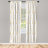 Microfiber Arrow Semi-Sheer Rod Pocket Curtain Panels-61941837-61298339