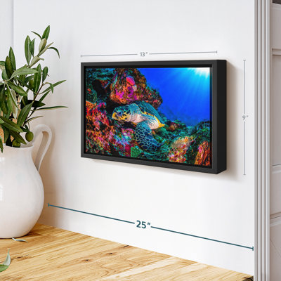 " Turtle Ocean World Wall Art "