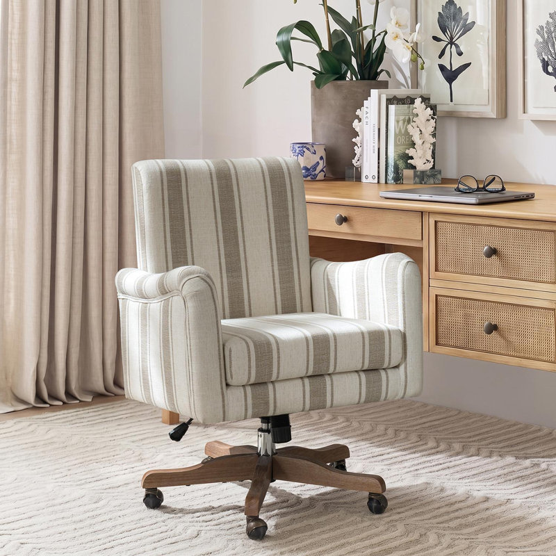 Chaise de bureau Oscar Modern Farmhouse, Tan