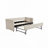Velvet Upholstered Trundle Daybed with Sturdy Wooden Frame-116857558