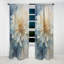 Rideau occultant blanc et bleu Dahlia-278427627