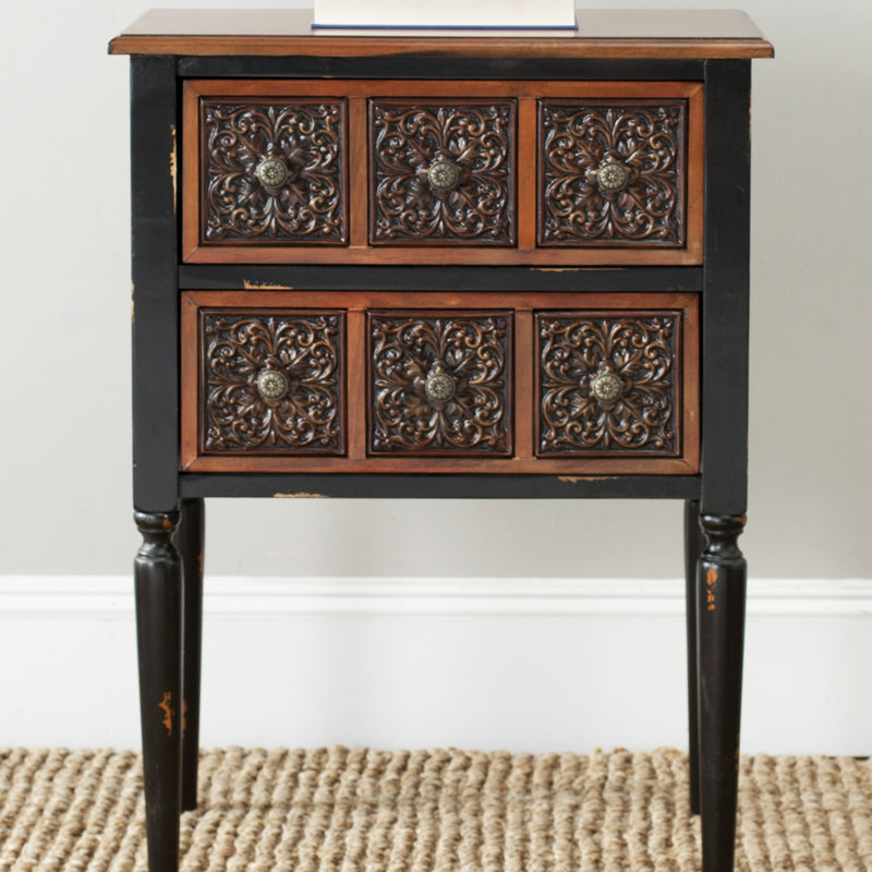 Solid Wood 6 - Drawer End Table