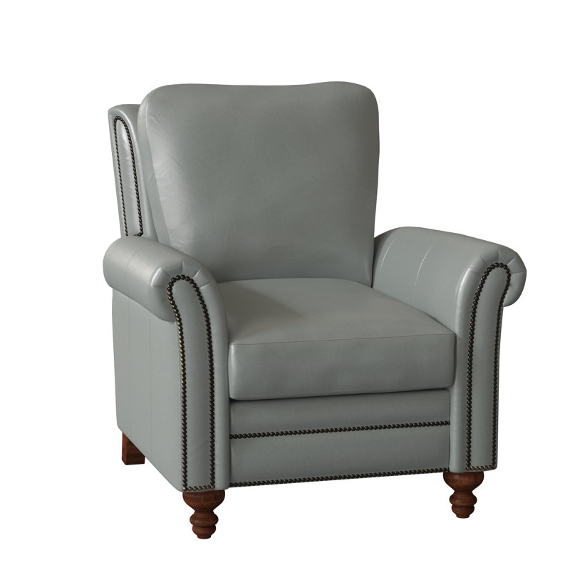 Richardson Recliner, Aline Fumo Genuine Leather, New Classiques, French Natural
