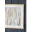 Ensemble d'art mural encadré doré et gris 20,8 x 20,8 x 1,2 po avec couvercle en verre, ensemble de 2