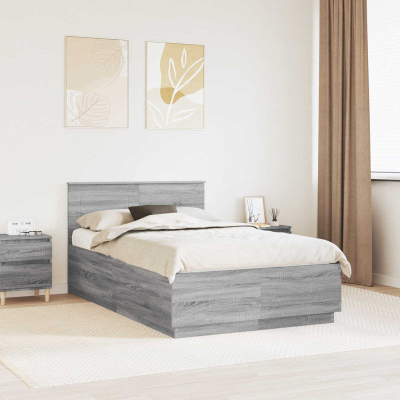 Bed, Small Double (4'), Grey Sonoma