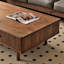 Table de bout en noyer noir
