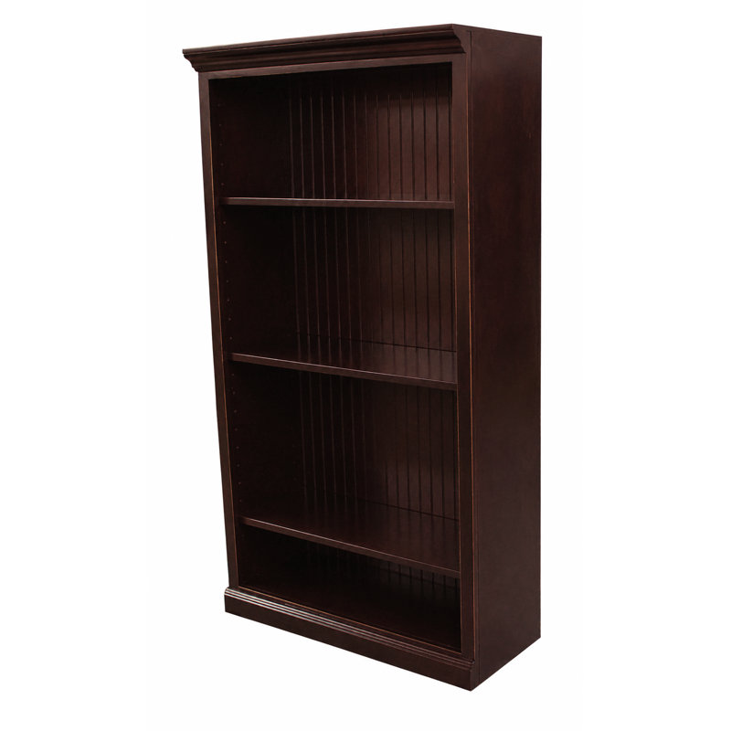Sherita Bookcase, Caribbean Rum, (3 Shelves) 60” H x 32” W x 14.25” D