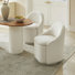 Aimilia Upholstered Chenille Swivel Storage Dining Chair ( Set of 4)