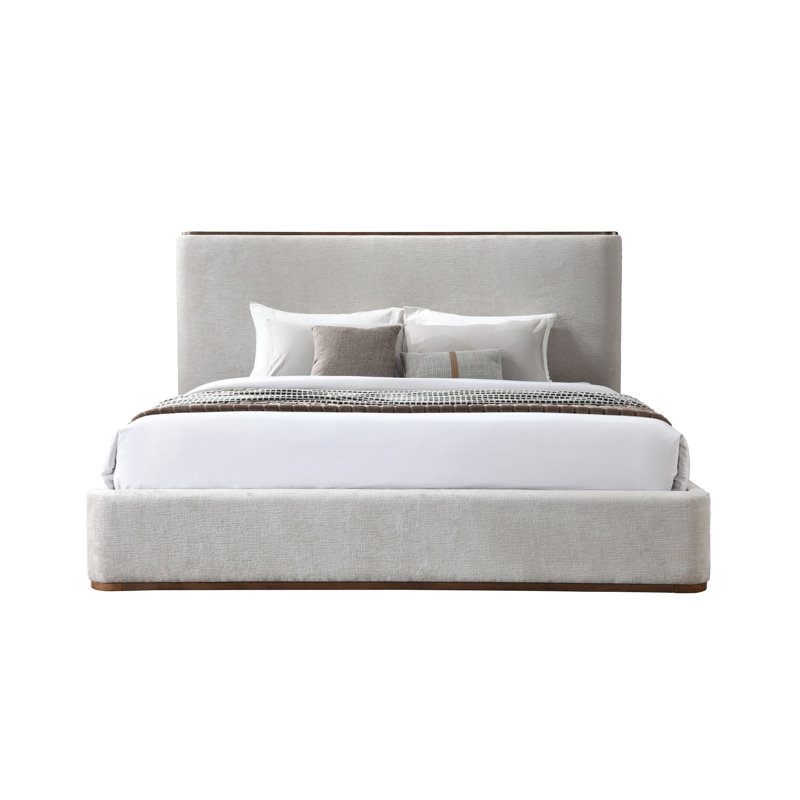 Orane Gray Fabric  Bed
