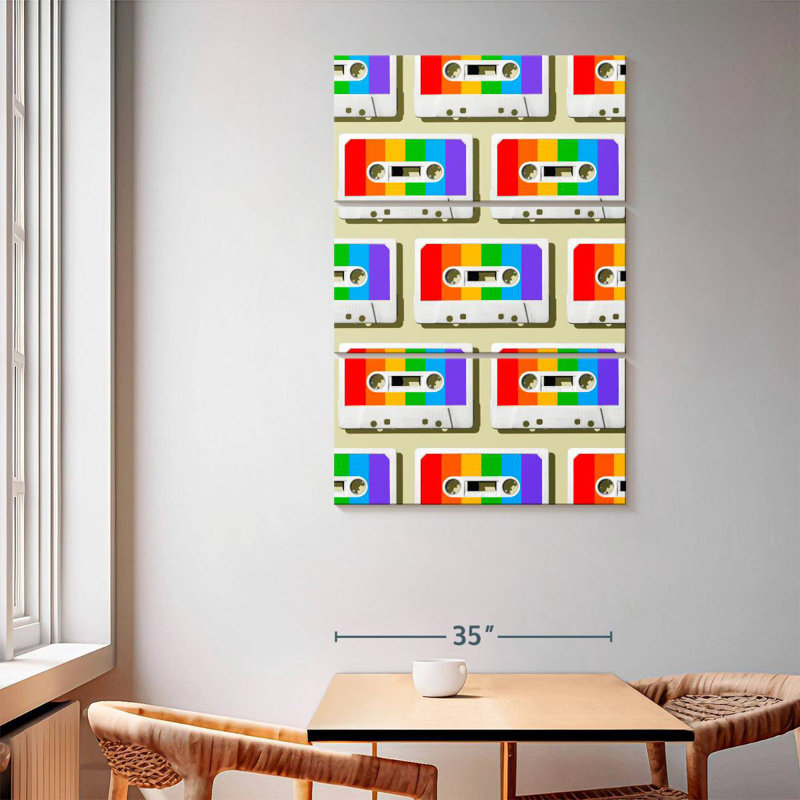 Abarca Rainbow Mixtapes, 65" H x 42" W