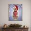 «Pitbull in Christmas Sweater» par Fab Funky, impression sur toile encadrée