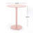 3-Piece Metal Outdoor Bistro Patio Set - Matte Light Pink -374036857