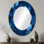 Miroir mural ovale bleu marine-198037685