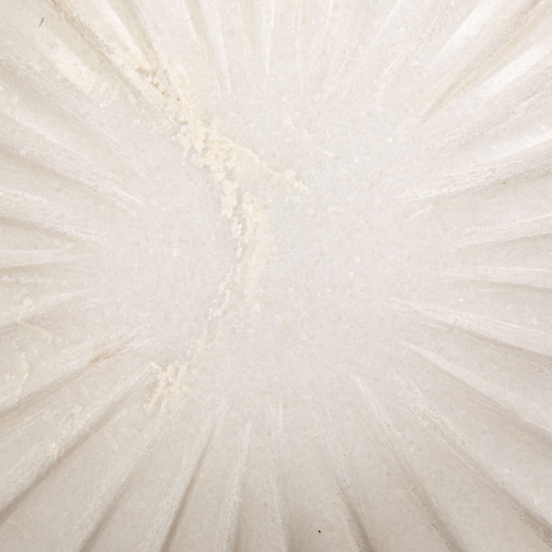 Pietra Marble Round Ruffle Bowl