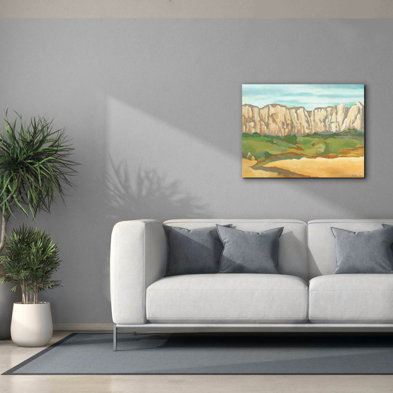 «Mini Western Vista 6» par Chariklia Zarris, art mural sur toile, H 26 po x l 34 po